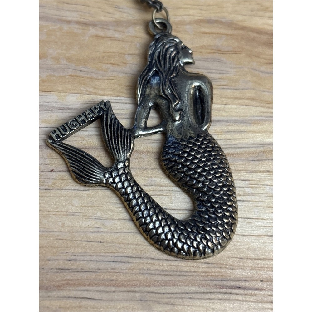 Vintage Mermaid Necklace by Hughapy. Beautiful w/chain